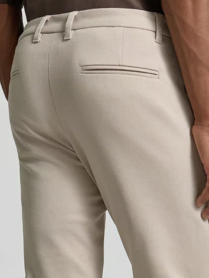Lindbergh Slim fit stoffen broek met omgeslagen broekspijpen - Foto 2