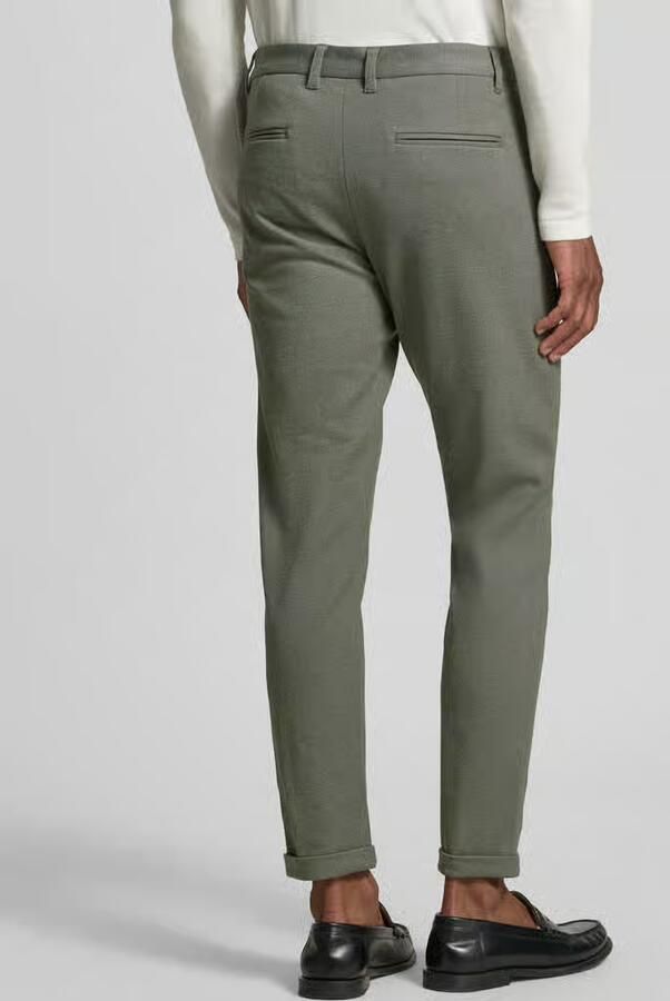 Lindbergh Slim fit stoffen broek met omgeslagen broekspijpen - Foto 3