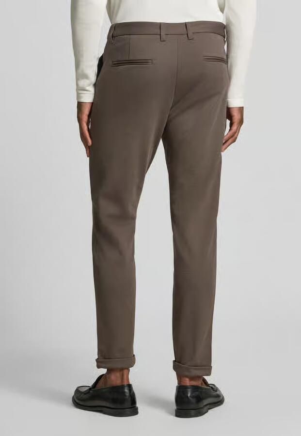 Lindbergh Slim fit stoffen broek met omgeslagen broekspijpen - Foto 2