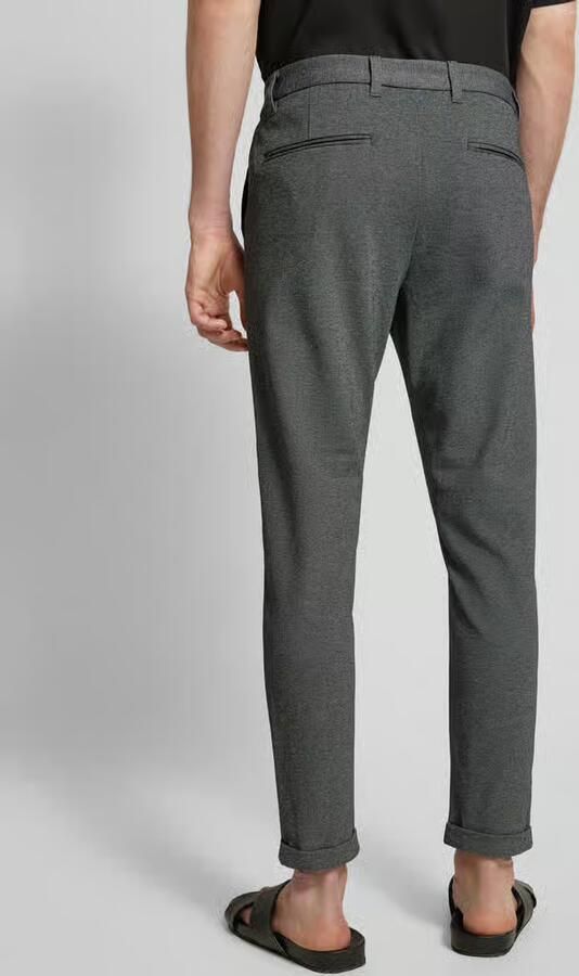 Lindbergh Slim fit stoffen broek met verkorte snit - Foto 5