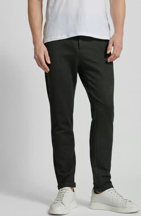 Lindbergh Slim fit stoffen broek met verkorte snit - Foto 2
