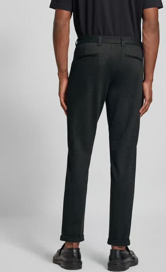 Lindbergh Slim fit stoffen broek met verkorte snit