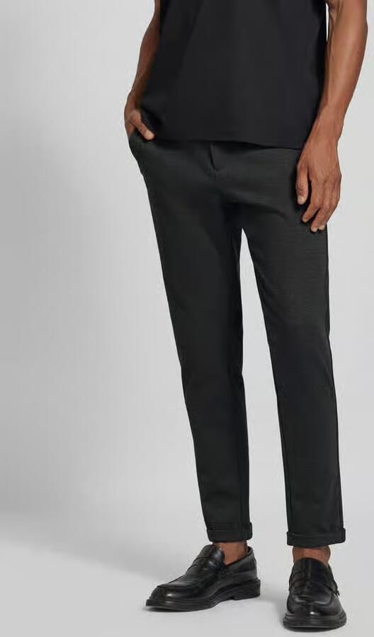 Lindbergh Slim fit stoffen broek met verkorte snit - Foto 2