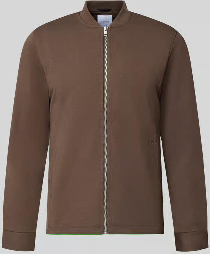Lindbergh Slim fit sweatjack met opstaande kraag