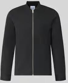 Lindbergh Slim fit sweatjack met opstaande kraag