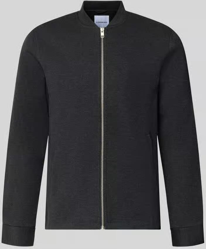 Lindbergh Slim fit sweatjack met opstaande kraag