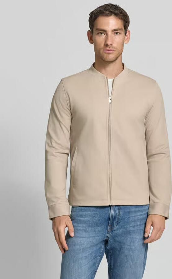Lindbergh Slim fit Jack met Opstaande kraag en Ritssluiting - Foto 6