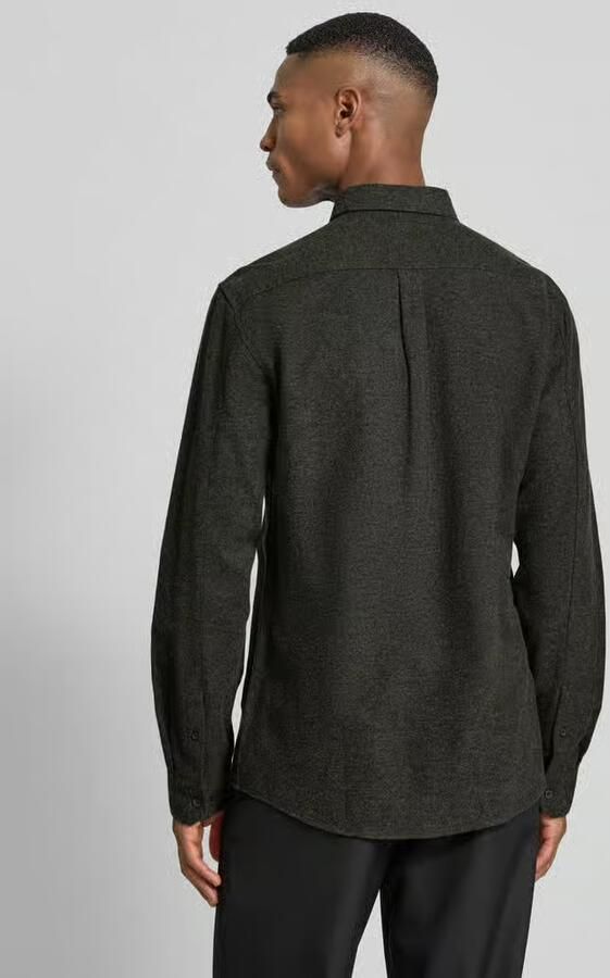Lindbergh Slim fit vrijetijdsoverhemd met borstzak model 'Brushed'