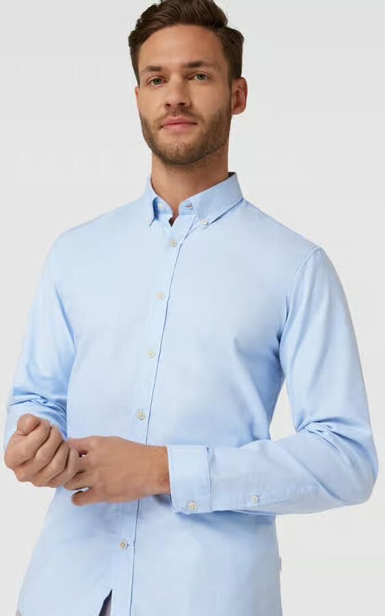 Lindbergh Slim fit vrijetijdsoverhemd met button-downkraag model 'Oxford' - Foto 3