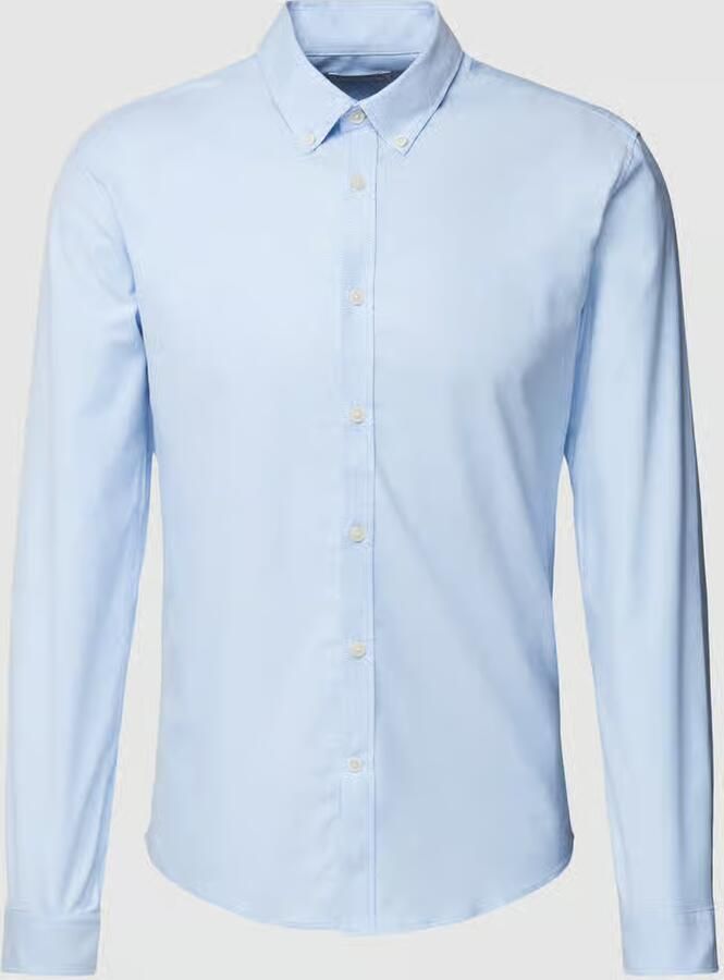 Lindbergh Slim fit vrijetijdsoverhemd met button-downkraag model 'Oxford' - Foto 4