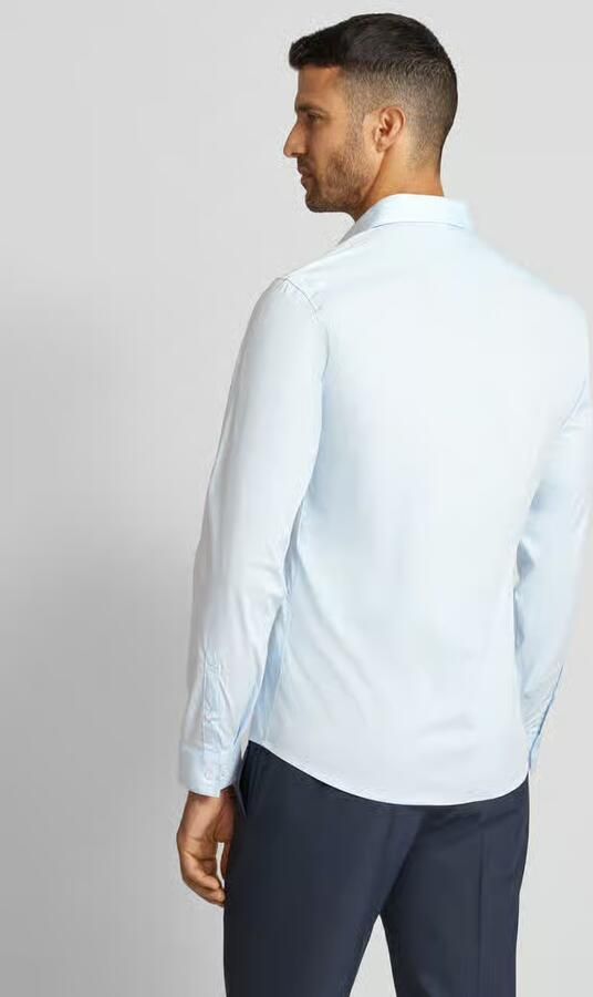 Lindbergh Slim fit vrijetijdsoverhemd met kentkraag