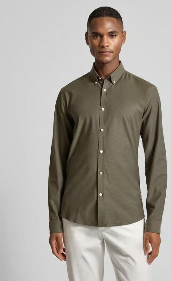 Lindbergh Slim fit vrijetijdsoverhemd met button-downkraag model 'Oxford' - Foto 2