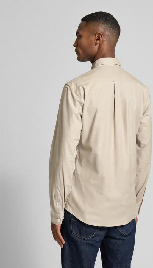 Lindbergh Slim fit vrijetijdsoverhemd met knoopsluiting model 'Oxford'