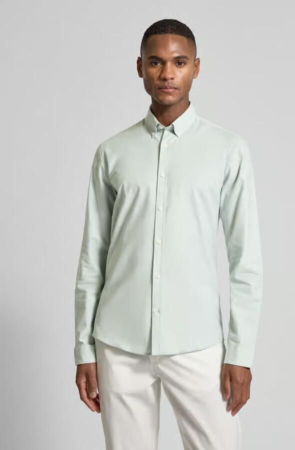 Lindbergh Slim fit vrijetijdsoverhemd met knoopsluiting model 'Oxford' - Foto 3