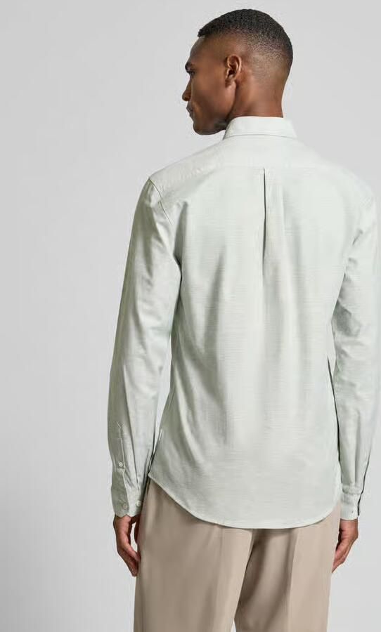 Lindbergh Slim fit vrijetijdsoverhemd met knoopsluiting model 'Oxford'