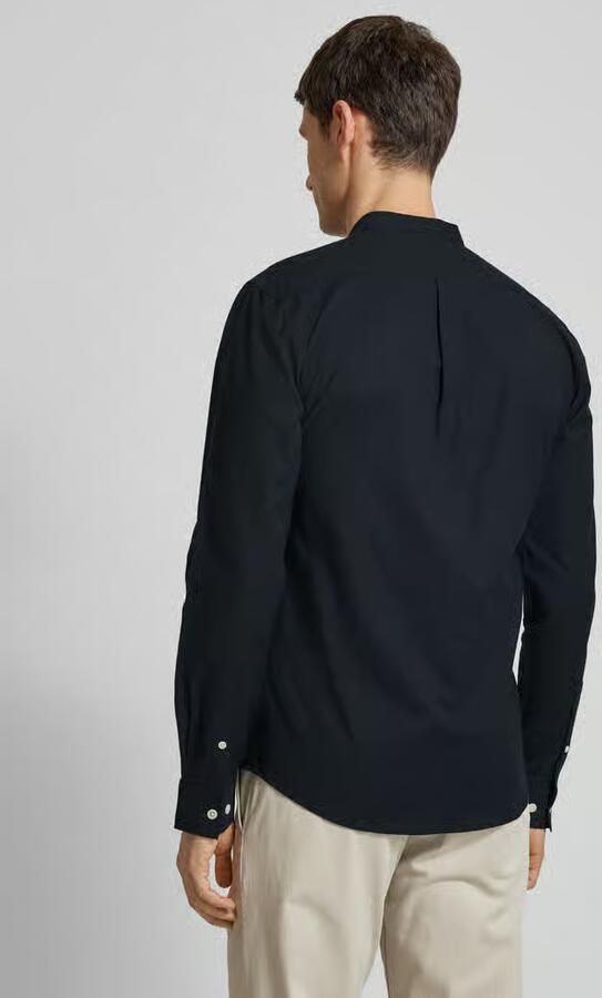 Lindbergh Slim fit vrijetijdsoverhemd met opstaande kraag model 'Oxford' - Foto 7