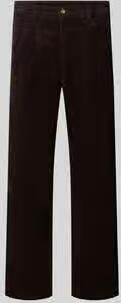 Lindbergh straight fit broek van katoenmix in corduroy look