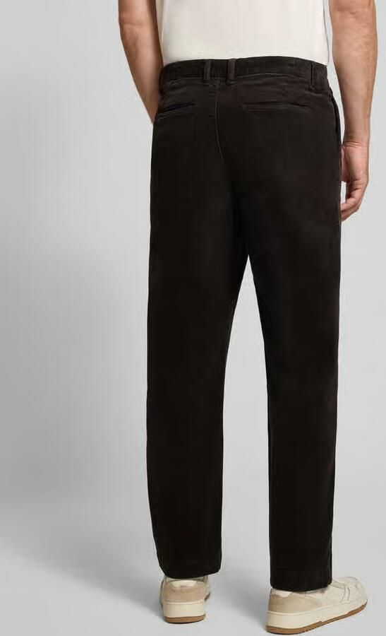Lindbergh straight fit broek van katoenmix in corduroy look - Foto 3