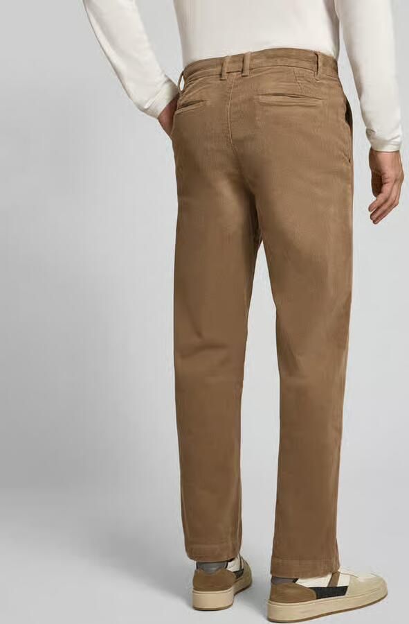 Lindbergh straight fit broek van katoenmix in corduroy look - Foto 3