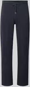 Lindbergh straight fit joggingbroek in mousseline-look
