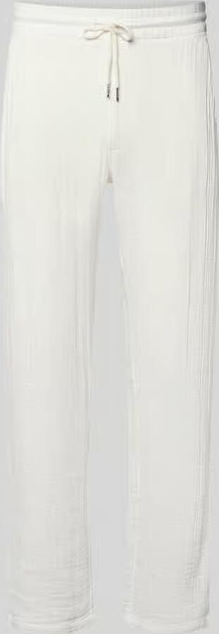 Lindbergh straight fit joggingbroek in mousseline-look - Foto 2