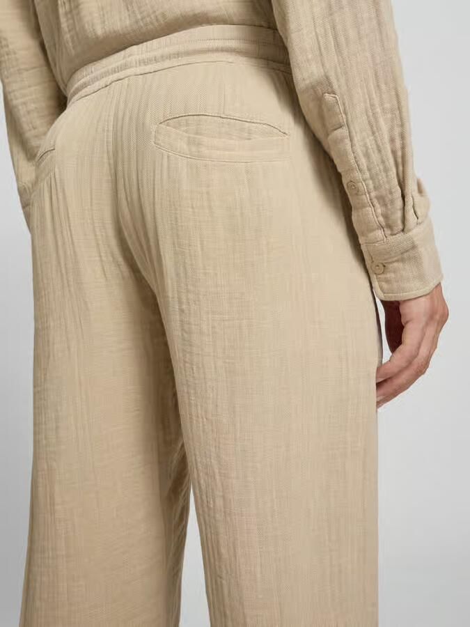 Lindbergh straight fit joggingbroek in mousseline-look