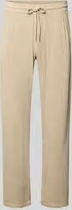 Lindbergh straight fit joggingbroek in mousseline-look