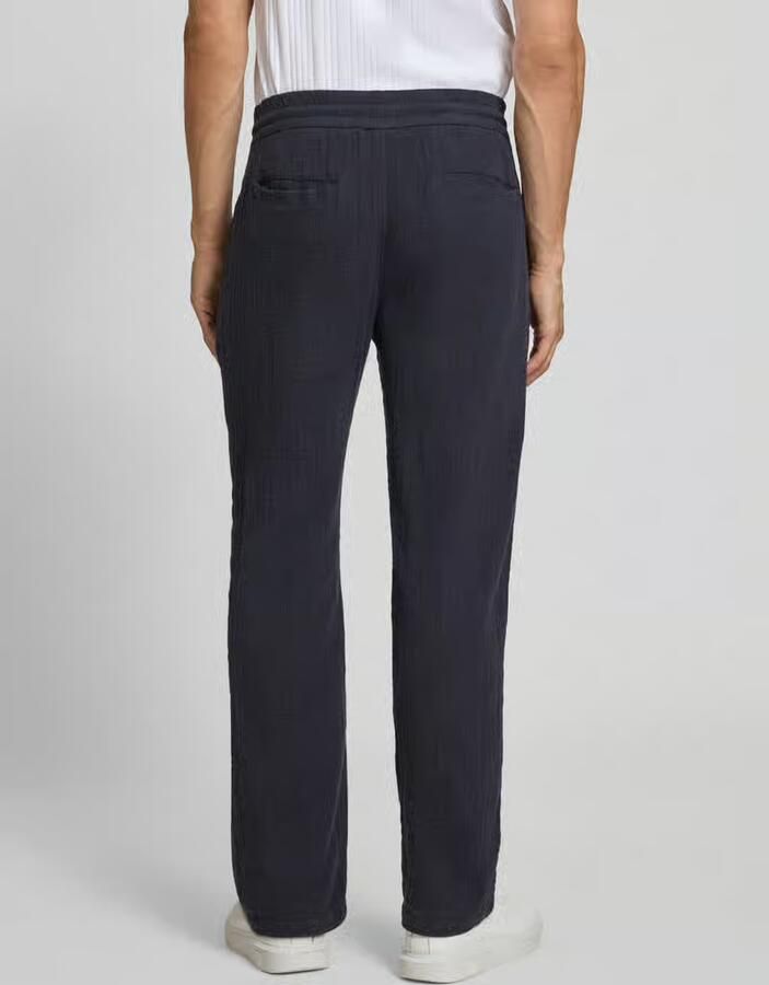 Lindbergh straight fit joggingbroek in mousseline-look - Foto 2