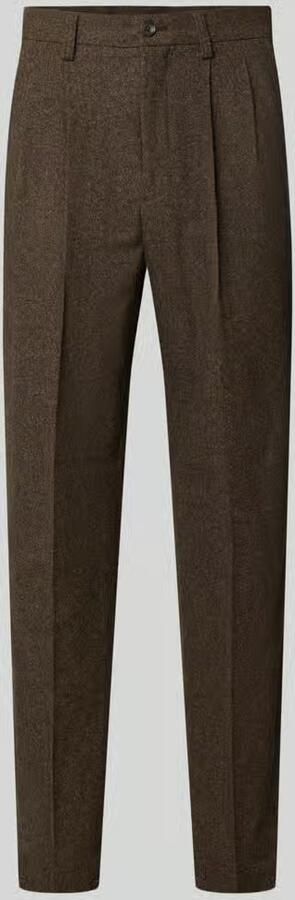 Lindbergh straight fit stoffen broek met katoen-aandeel