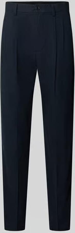 Lindbergh straight fit stoffen broek met katoen-aandeel