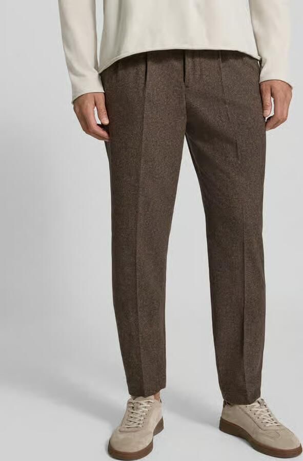 Lindbergh straight fit stoffen broek met katoen-aandeel - Foto 3