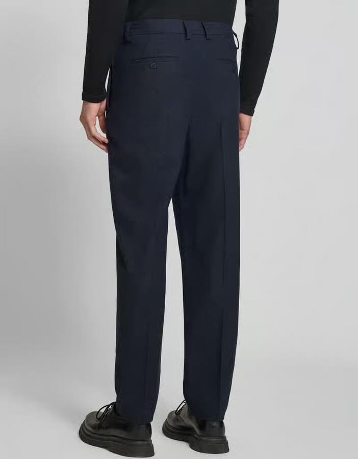 Lindbergh straight fit stoffen broek met katoen-aandeel