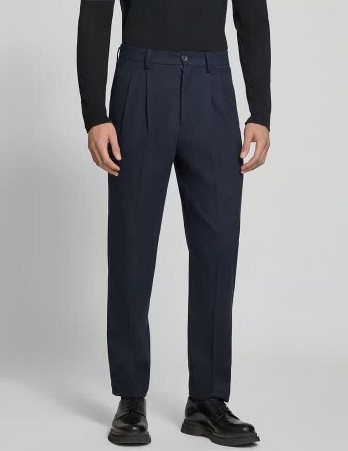Lindbergh straight fit stoffen broek met katoen-aandeel - Foto 2