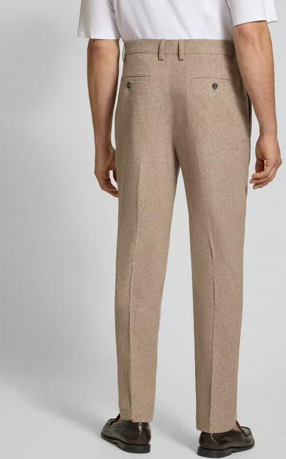 Lindbergh straight fit stoffen broek met katoen-aandeel - Foto 3