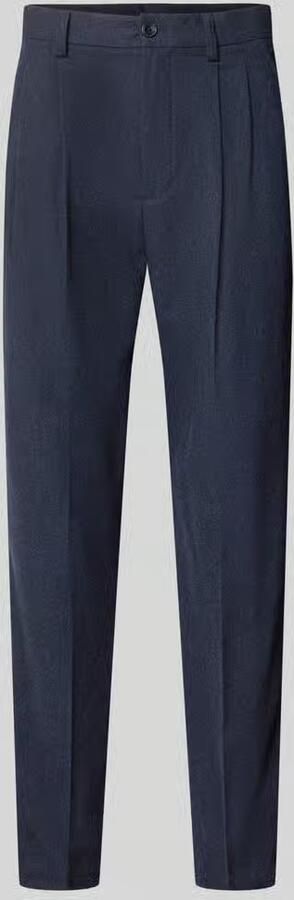 Lindbergh straight fit stoffen broek met katoen-aandeel - Foto 3