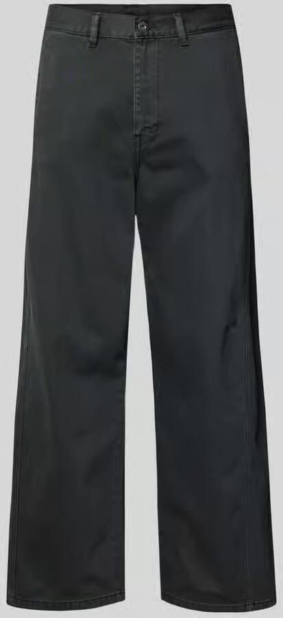 Lindbergh straight fit stoffen broek van puur katoen