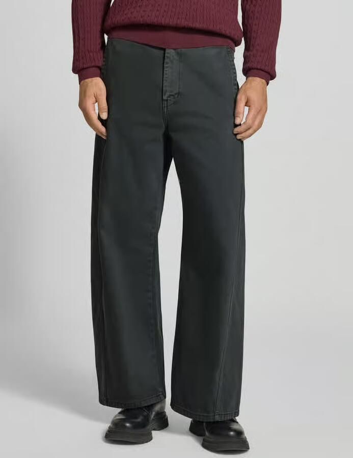 Lindbergh straight fit stoffen broek van puur katoen - Foto 3