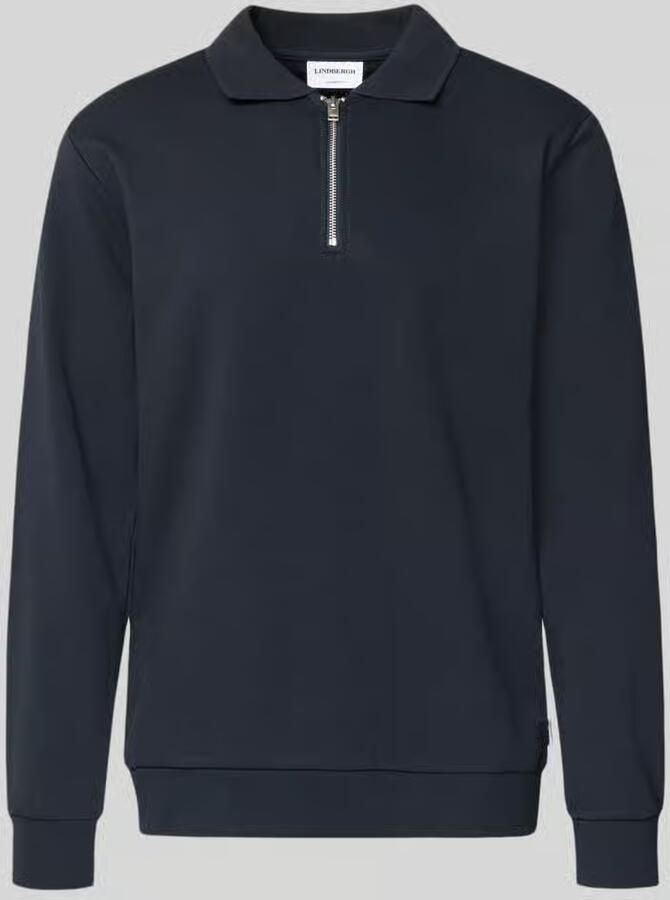 Lindbergh Sweatshirt met polokraag en ritssluiting - Foto 2