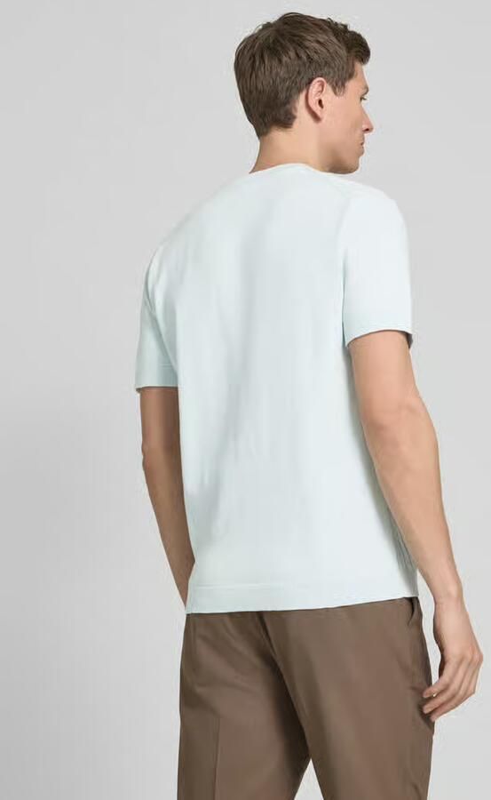 Lindbergh T-shirt in gebreide look met kabelpatroon