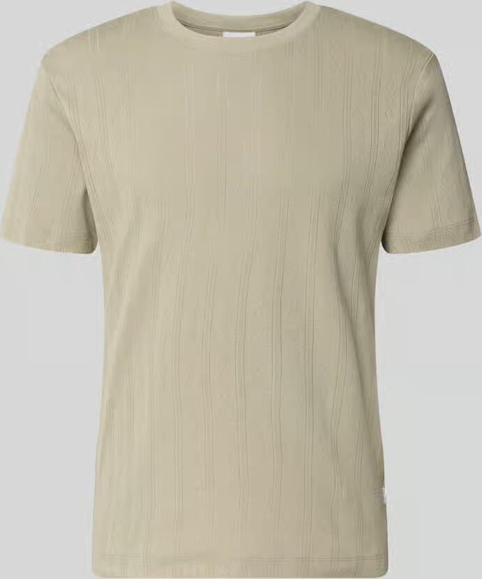 Lindbergh T-shirt in jacquard knitwear met ronde hals - Foto 2