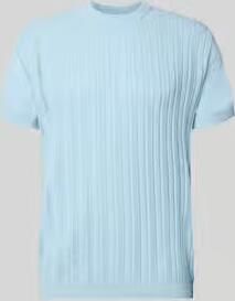 Lindbergh T-shirt met kabelpatroon