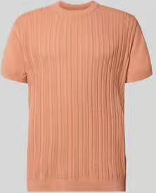 Lindbergh T-shirt met kabelpatroon