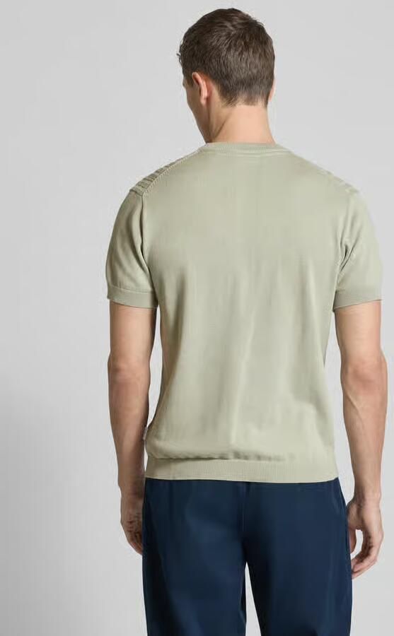 Lindbergh T-shirt met kabelpatroon - Foto 3