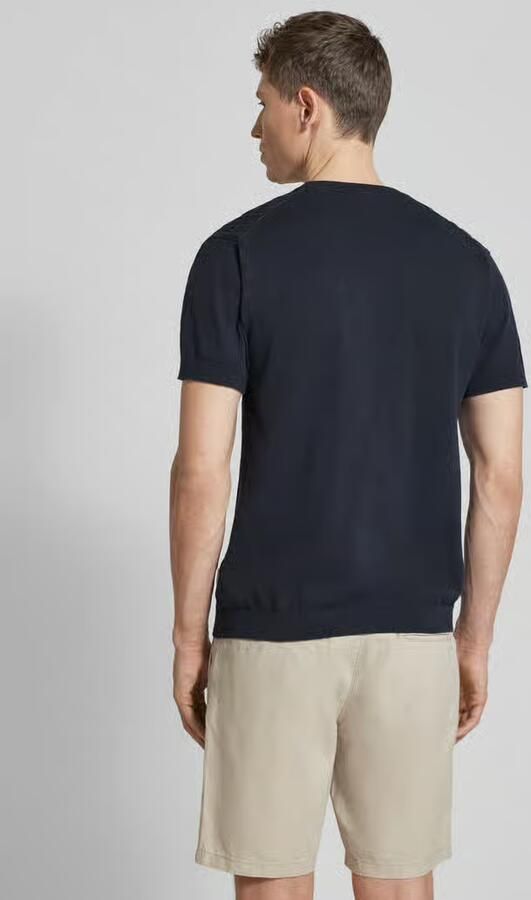 Lindbergh T-shirt met kabelpatroon - Foto 3