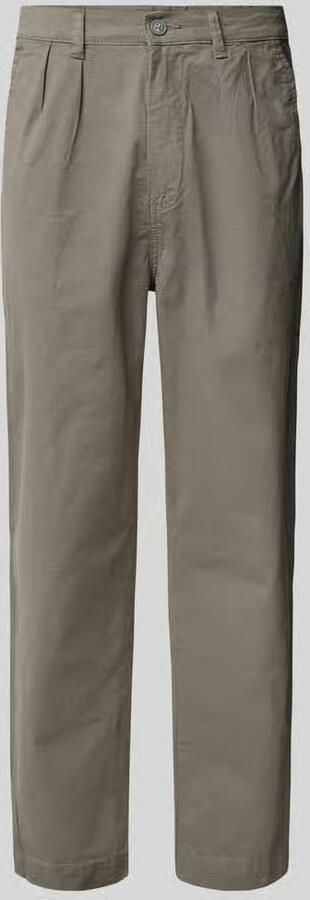 Lindbergh Tapered fit bandplooibroek met riemlussen - Foto 2