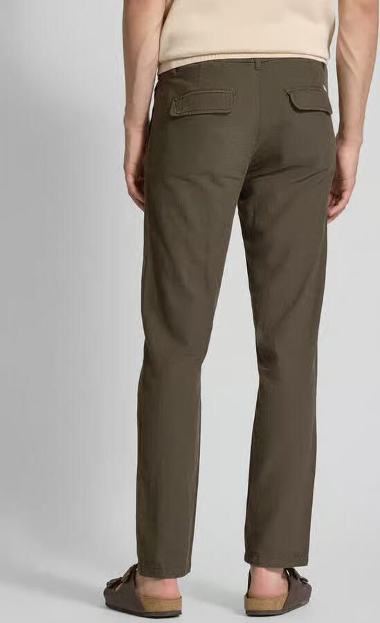 Lindbergh Tapered fit linnen broek met elastische band - Foto 2