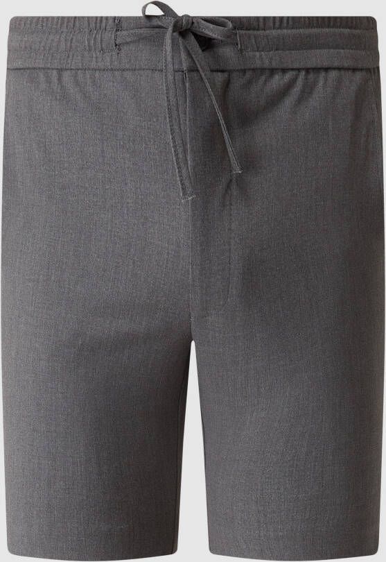 Lindbergh Regular fit korte broek met elastische band