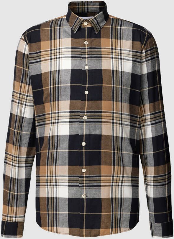 Lindbergh Slim fit vrijetijdsoverhemd met ruitjesmotief