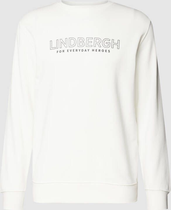 Lindbergh Sweatshirt met labelprint model 'Copenhagen'