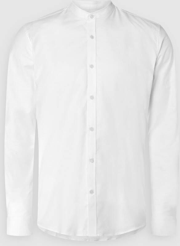 Lindbergh Slim fit vrijetijdsoverhemd met opstaande kraag model 'Oxford'